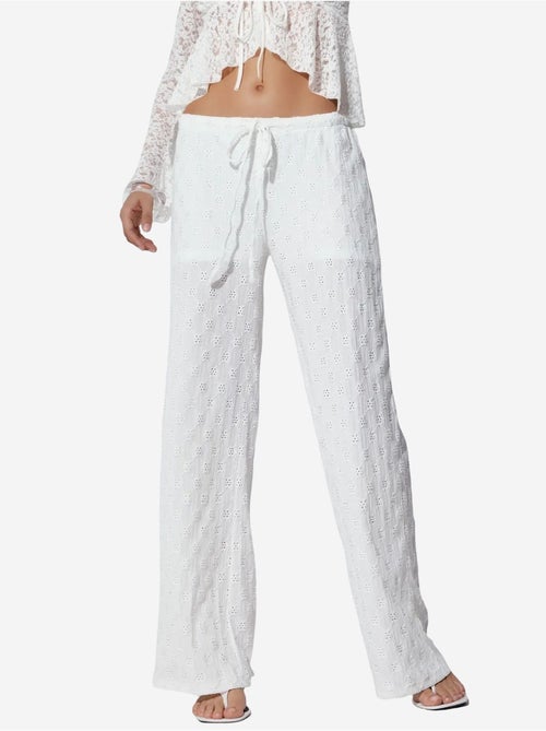 Pantaloni da donna in cotone a gamba dritta busem - Kiabi