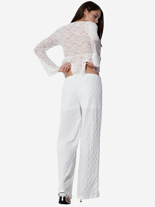 Pantaloni da donna in cotone a gamba dritta busem - Kiabi