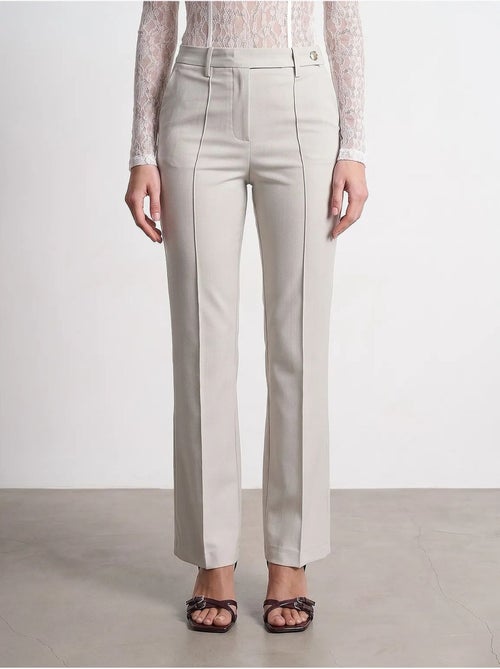 Pantaloni da donna in crêpe a gamba ampia a vita media dilvin - Kiabi Pantaloni da donna in crêpe a gamba ampia a vita media dilvin - Kiabi