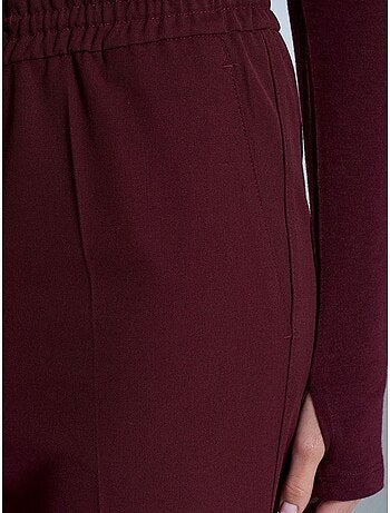 Pantaloni da donna in crêpe a gamba dritta dilvin