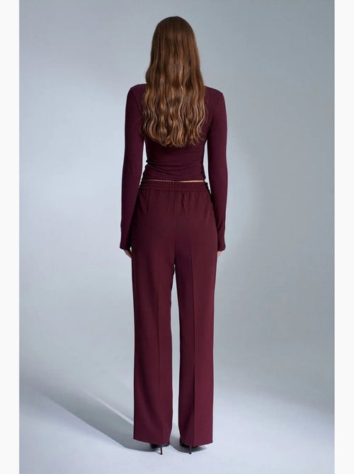 Pantaloni da donna in crêpe a gamba dritta dilvin - Kiabi Pantaloni da donna in crêpe a gamba dritta dilvin - Kiabi