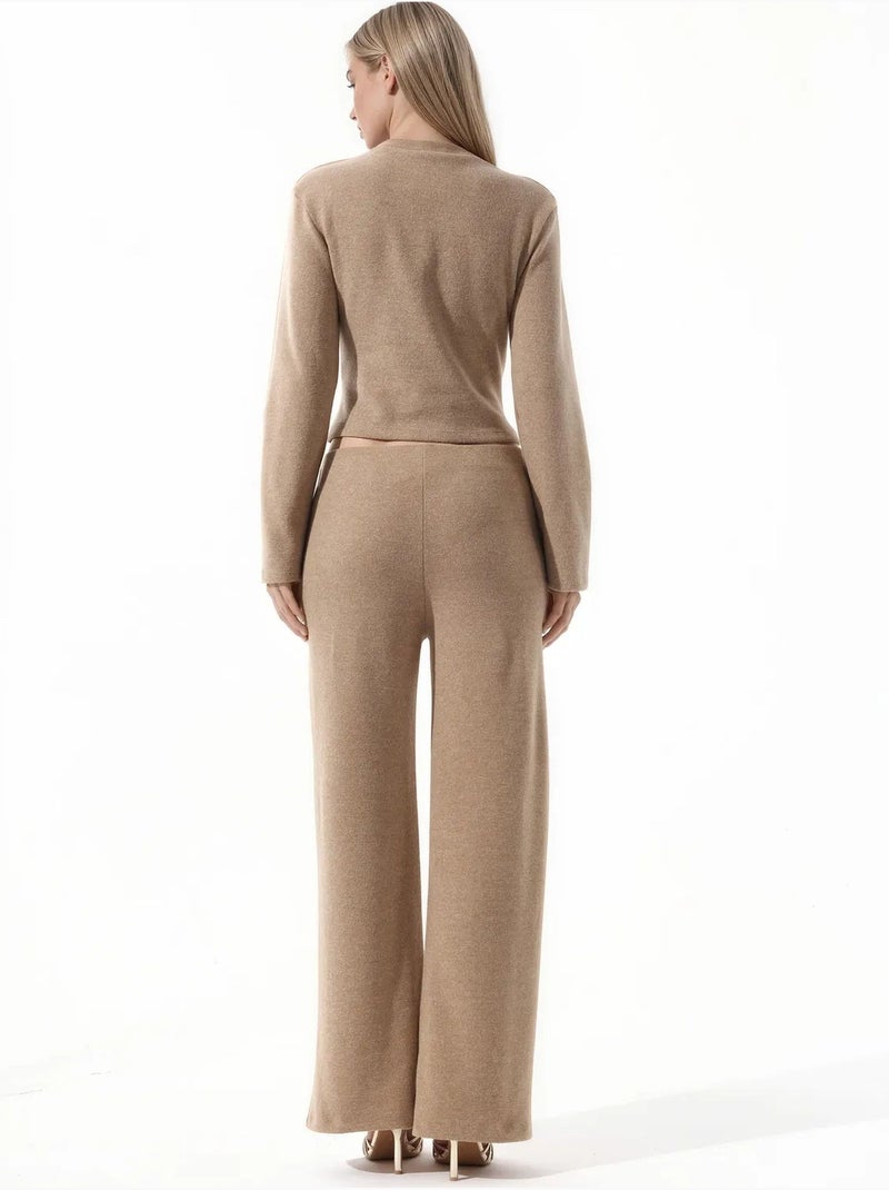 Pantaloni da donna in misto cotone busem Beige argilla - Kiabi