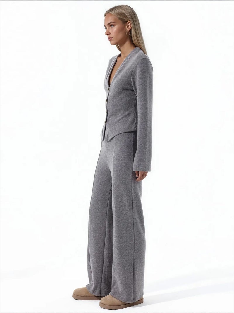 Pantaloni da donna in misto cotone busem Grigio - Kiabi