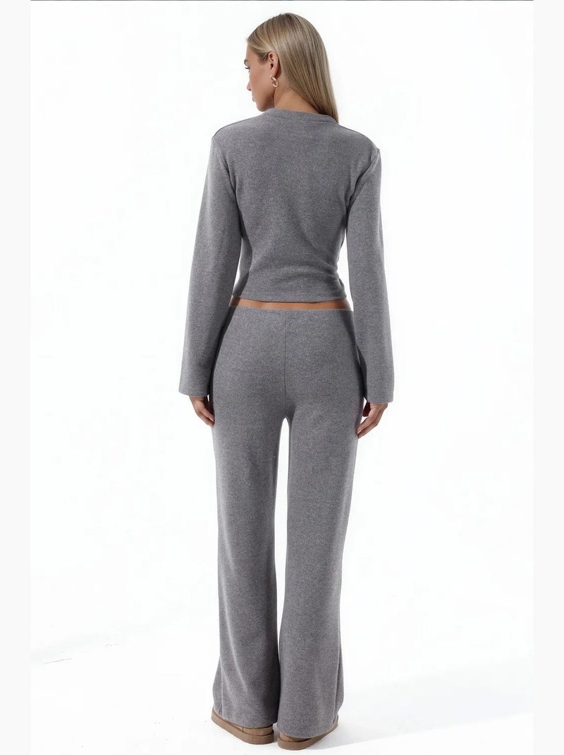 Pantaloni da donna in misto cotone busem Grigio - Kiabi