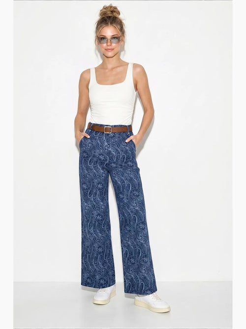 Pantaloni da donna in poliestere-cotone lucci - Kiabi
