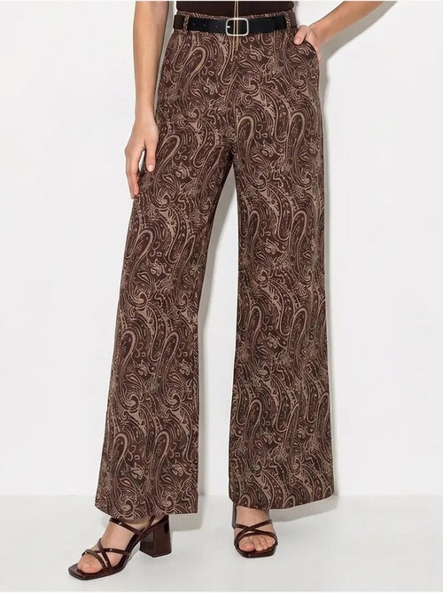 Pantaloni da donna in poliestere-cotone lucci - Kiabi Pantaloni da donna in poliestere-cotone lucci - Kiabi