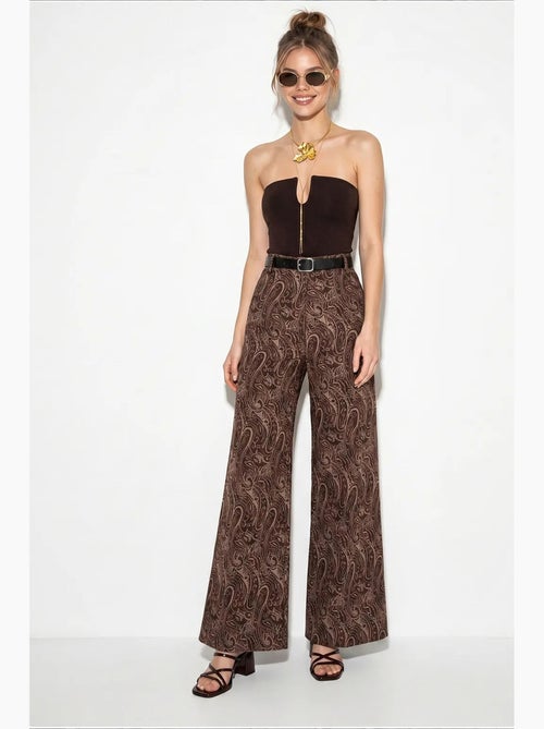 Pantaloni da donna in poliestere-cotone lucci - Kiabi Pantaloni da donna in poliestere-cotone lucci - Kiabi