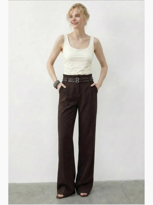 Pantaloni da donna in poliestere ed elastan lucci - Kiabi