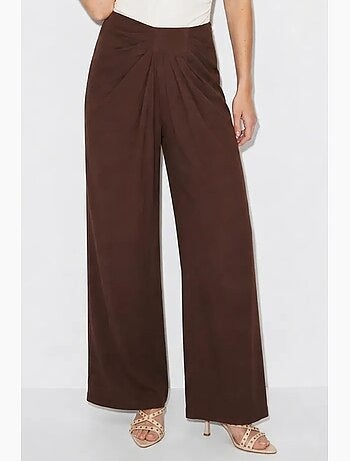 Pantaloni da donna in poliestere-elastan lucci