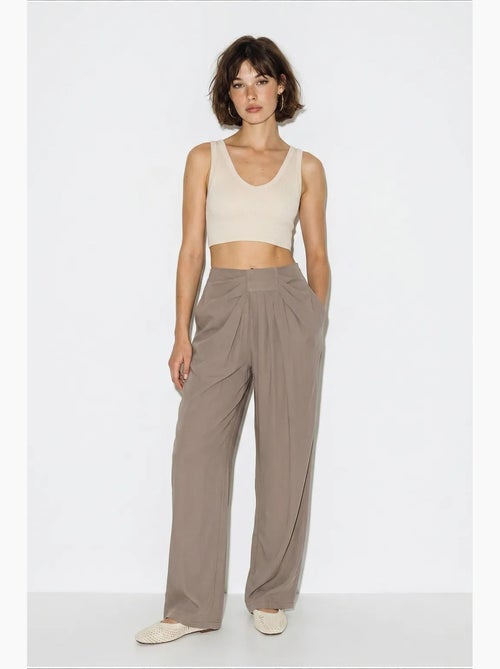 Pantaloni da donna in poliestere-elastan lucci - Kiabi Pantaloni da donna in poliestere-elastan lucci - Kiabi