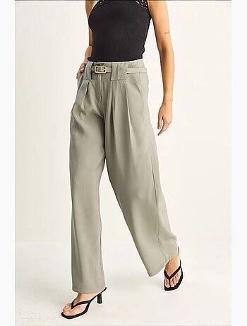 Pantaloni da donna in poliestere-elastan lucci