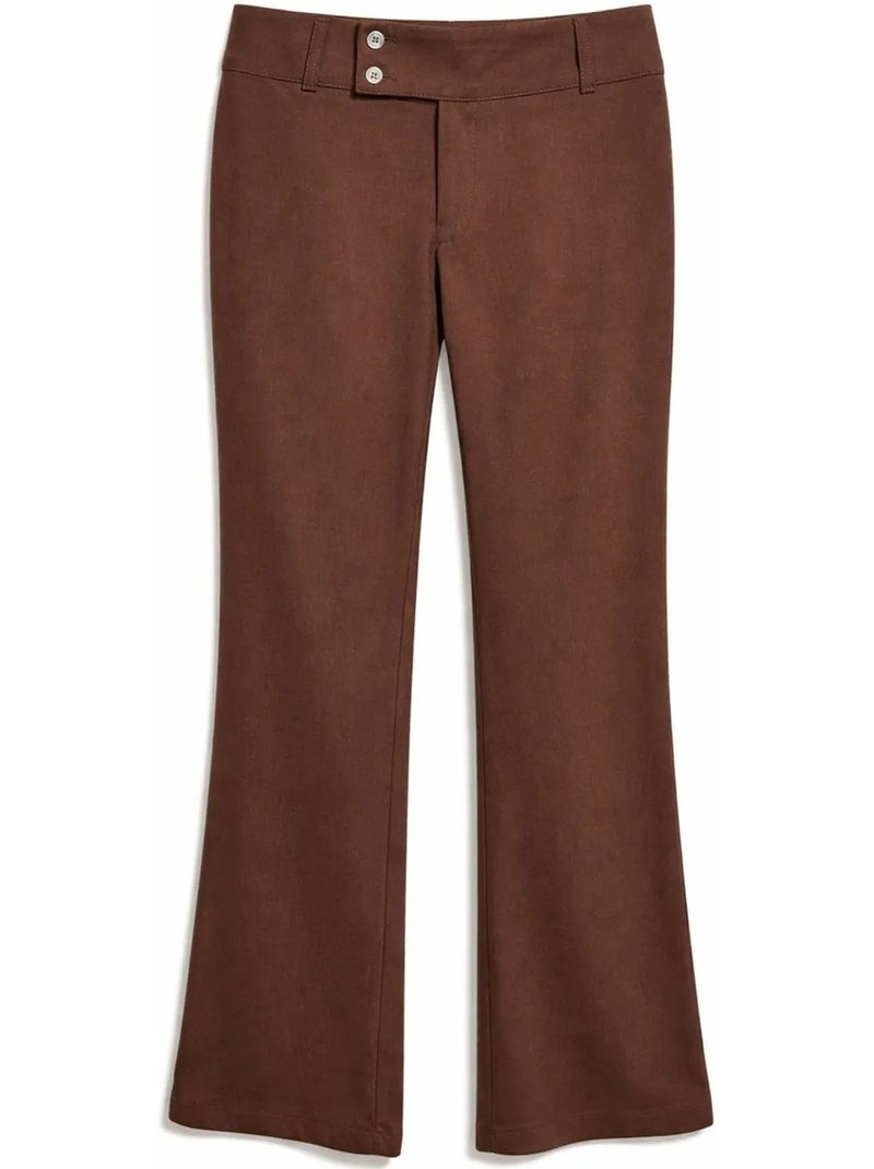 Pantaloni da donna in poliestere elasticizzato mixray Marrone - Kiabi