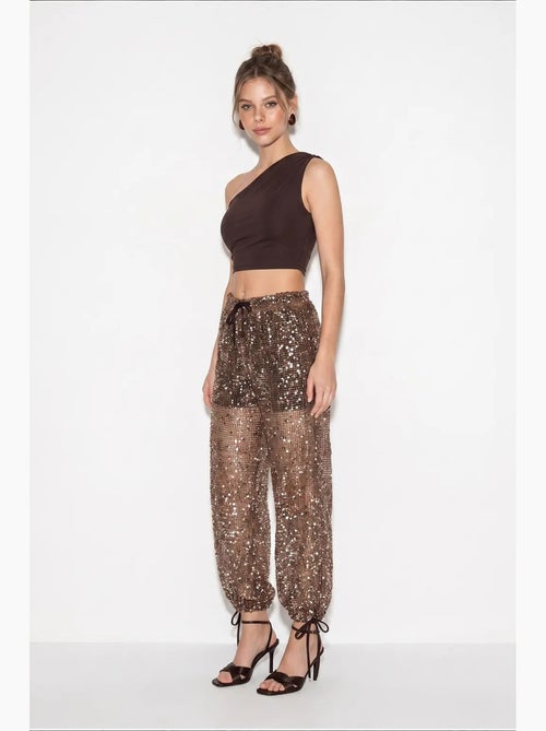 Pantaloni da donna in poliestere lucci - Kiabi