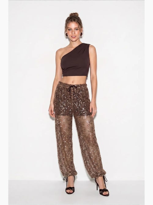 Pantaloni da donna in poliestere lucci - Kiabi