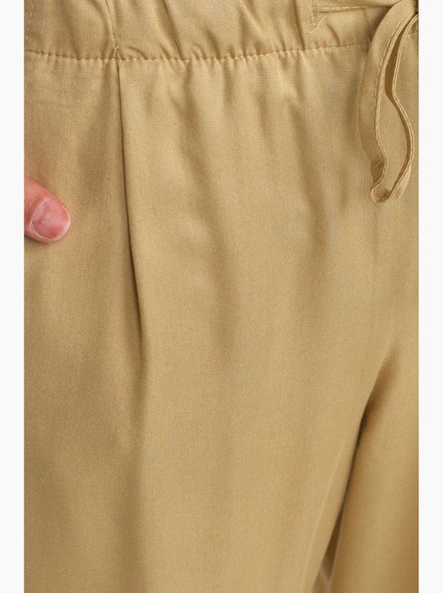 Pantaloni da donna in tencel a gamba ampia con vita con coulisse dilvin - Kiabi Pantaloni da donna in tencel a gamba ampia con vita con coulisse dilvin - Kiabi