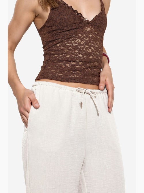 Pantaloni da donna in tessuto a gamba dritta busem - Kiabi Pantaloni da donna in tessuto a gamba dritta busem - Kiabi
