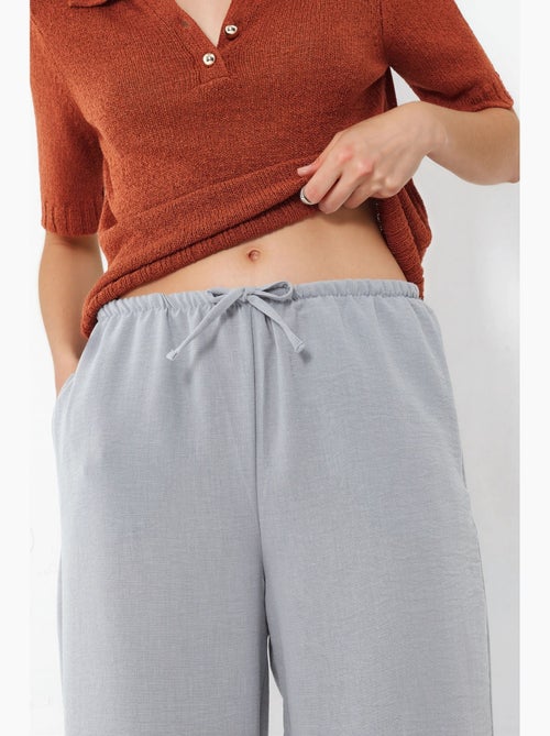 Pantaloni da donna in tessuto a gamba dritta busem - Kiabi