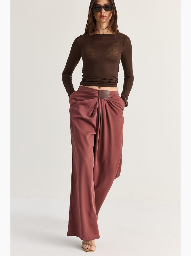 Pantaloni da donna lucci Rosso bordeaux - Kiabi