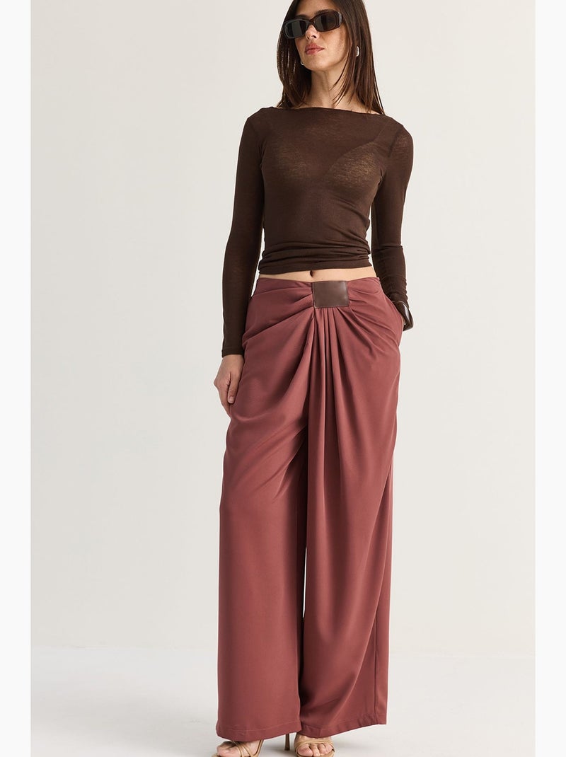 Pantaloni da donna lucci Rosso bordeaux - Kiabi