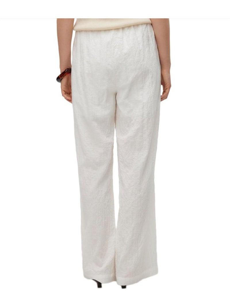 Pantaloni da Donna Vero Moda in Tela Bianco - Kiabi