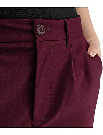 Pantaloni da golf a gamba dritta donna golf donna iron-w cherry