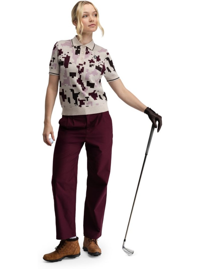 Pantaloni da golf a gamba dritta donna golf donna iron-w cherry Rosso - Kiabi