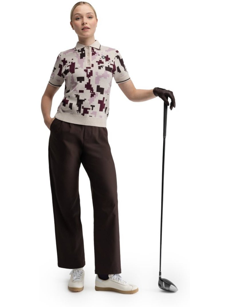 Pantaloni da golf a gamba dritta donna golf donna iron-w dark Marrone - Kiabi