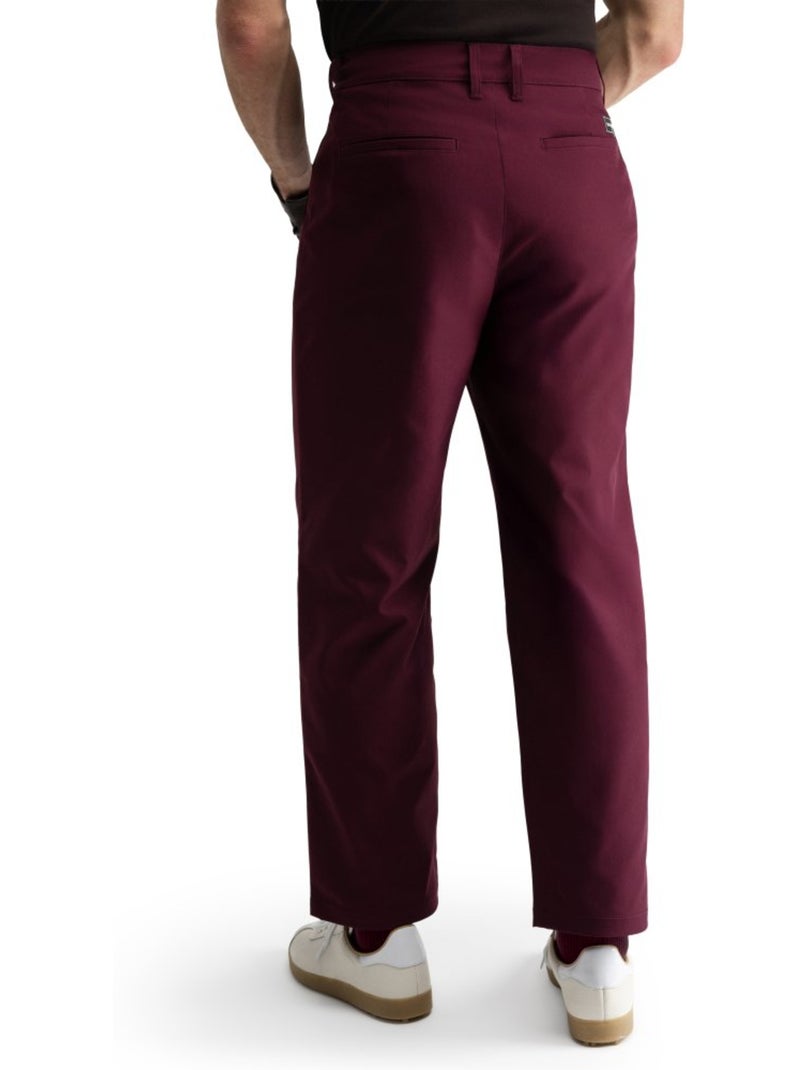 Pantaloni da golf a gamba dritta uomo golf uomo iron cherry Rosso - Kiabi