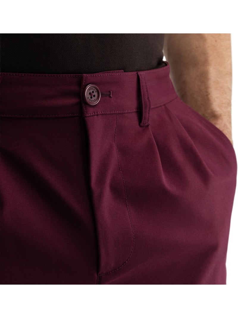 Pantaloni da golf a gamba dritta uomo golf uomo iron cherry Rosso - Kiabi