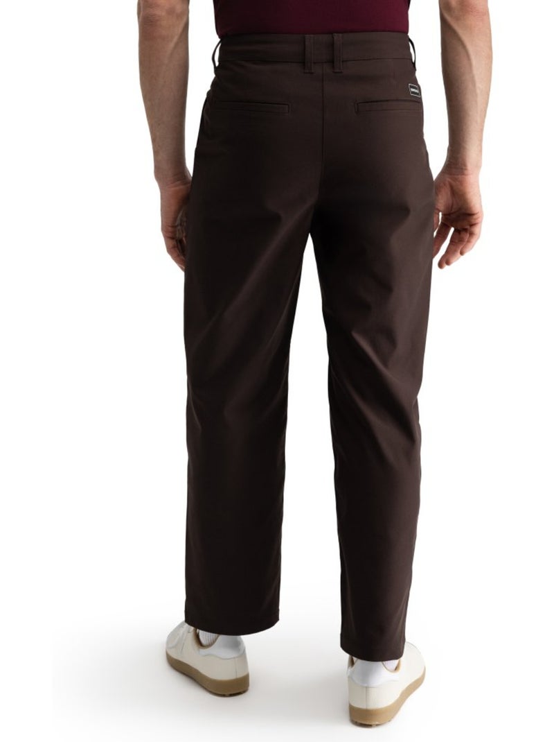 Pantaloni da golf a gamba dritta uomo golf uomo iron dark Marrone - Kiabi