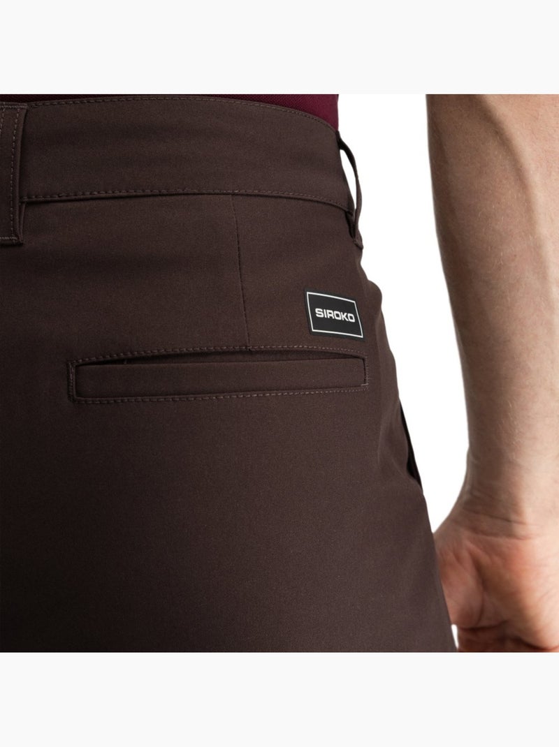 Pantaloni da golf a gamba dritta uomo golf uomo iron dark Marrone - Kiabi