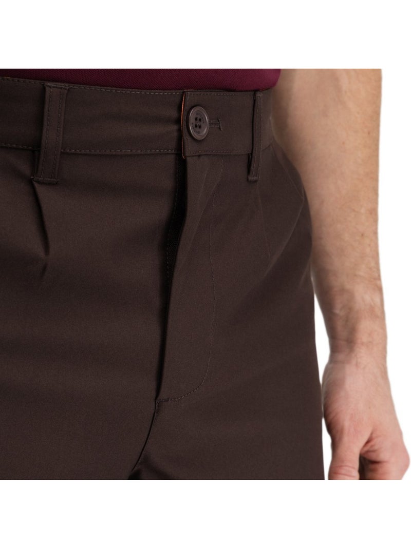 Pantaloni da golf a gamba dritta uomo golf uomo iron dark Marrone - Kiabi