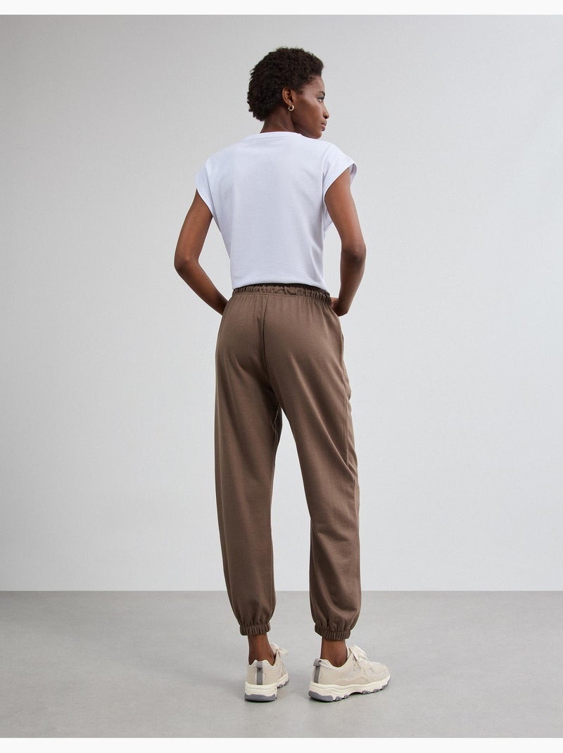 Pantaloni da jogger fatti di morbido, mo fashion Beige - Kiabi