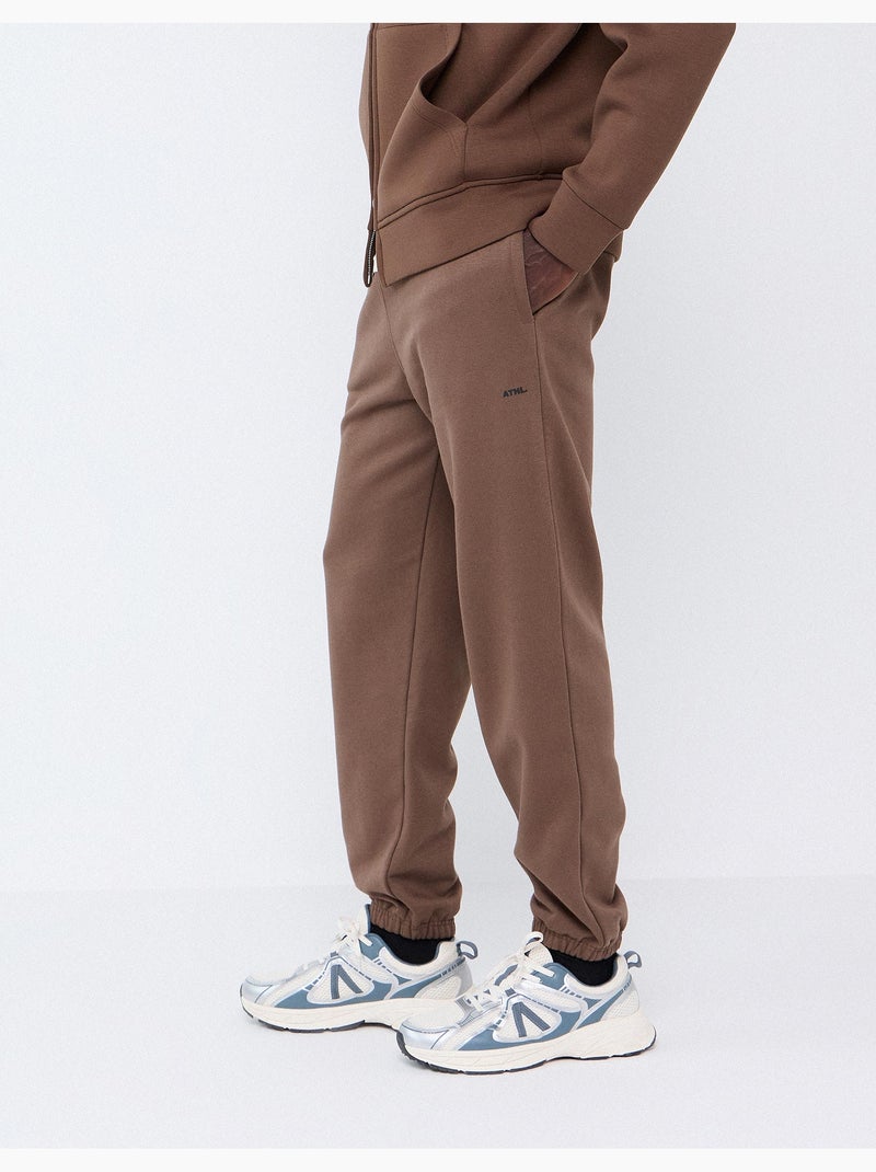 Pantaloni da jogger fatti di morbido, mo fashion Marrone - Kiabi