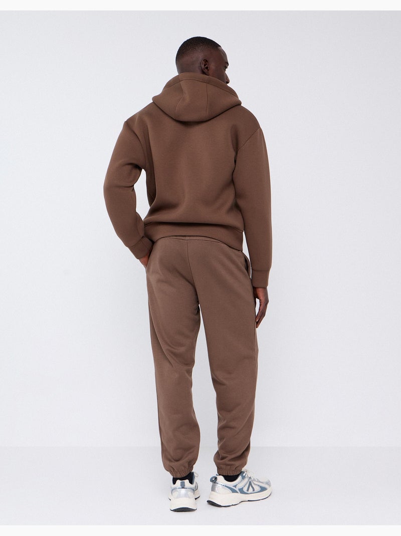 Pantaloni da jogger fatti di morbido, mo fashion Marrone - Kiabi
