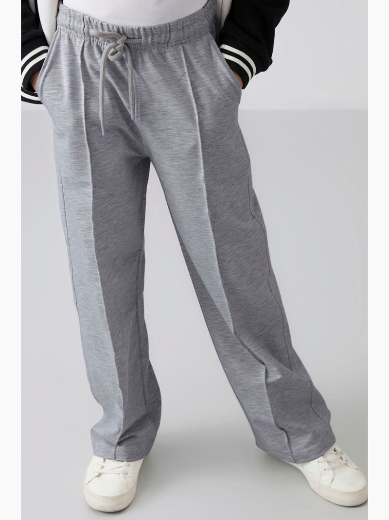 Pantaloni da jogging a coste tommy Grigio - Kiabi