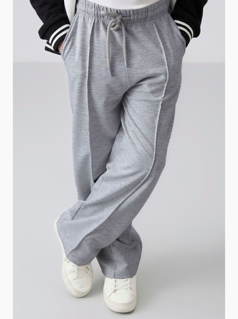 Pantaloni da jogging a coste tommy Grigio - Kiabi