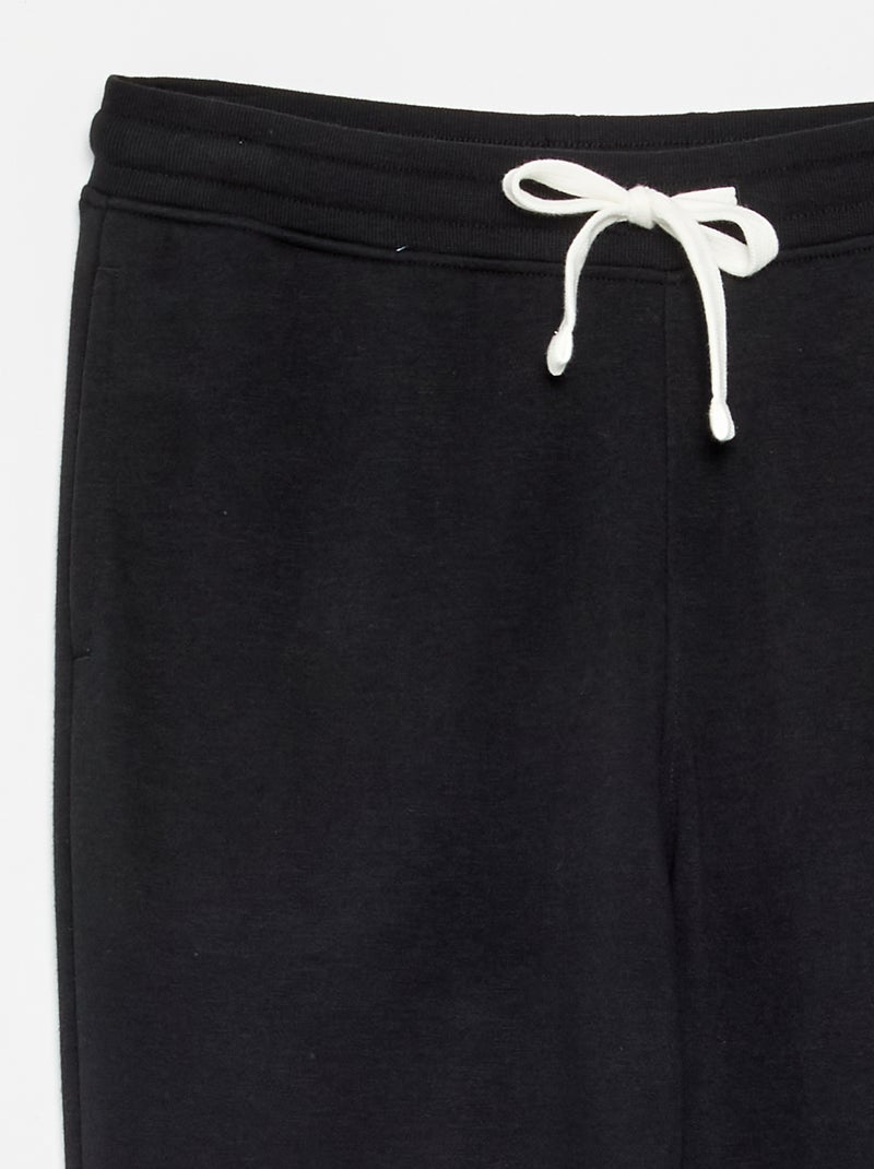 Pantaloni da jogging a tinta unita Nero - Kiabi