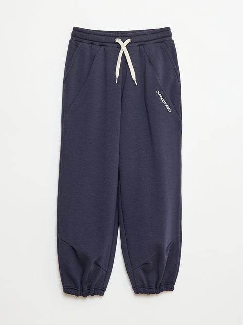 Pantaloni da jogging ampi in cotone tinta unita - Kiabi