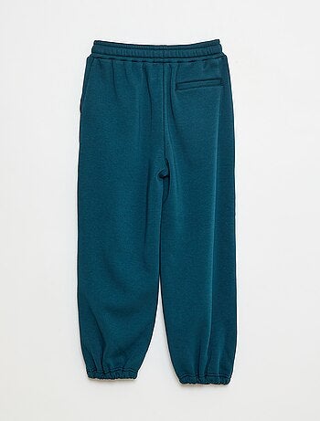 Pantaloni da jogging ampi in cotone tinta unita