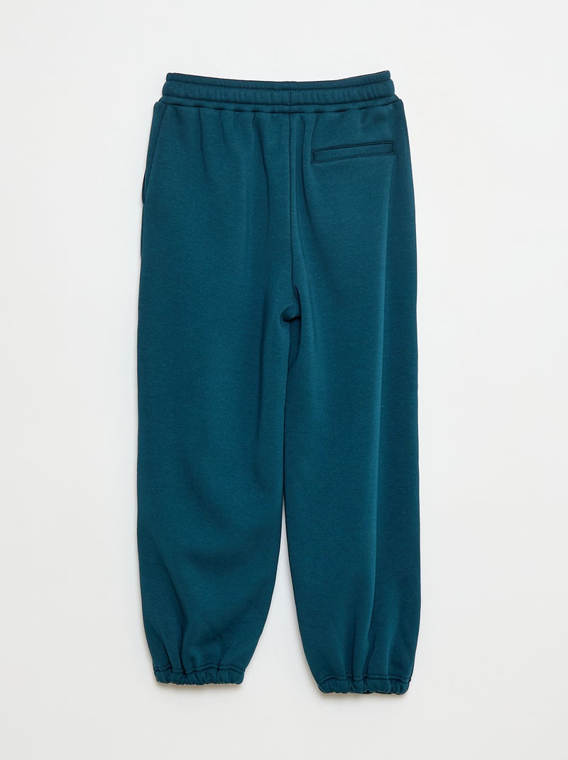 Pantaloni da jogging ampi in cotone tinta unita Verde - Kiabi