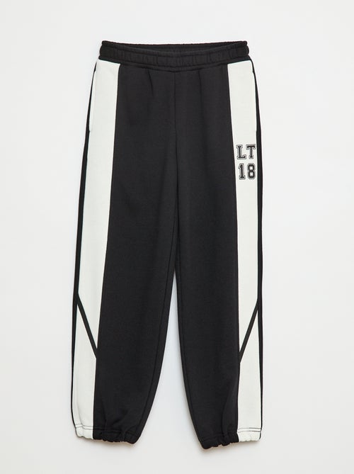 Pantaloni da jogging con bande a contrasto - Kiabi