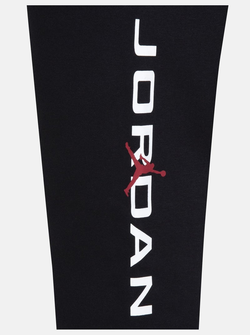 Pantaloni da jogging con elastico in vita - Jordan Nero - Kiabi