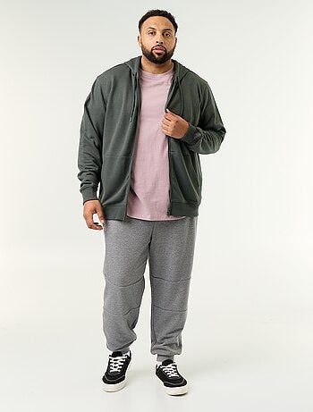 Pantaloni da jogging con fondo stretto e tasche con zip