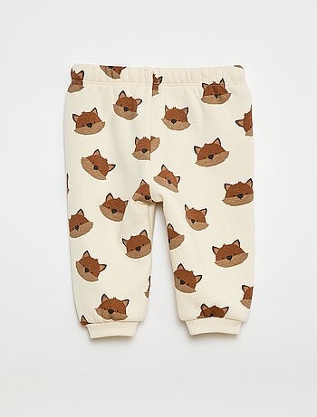Pantaloni da jogging con motivo animali
