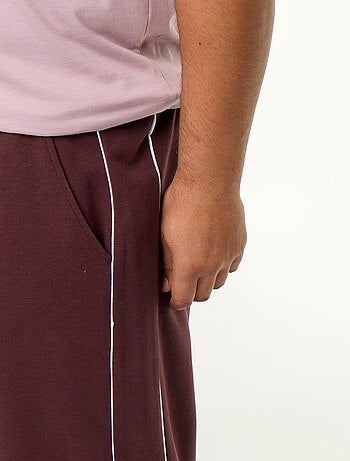 Pantaloni da jogging con profili a contrasto