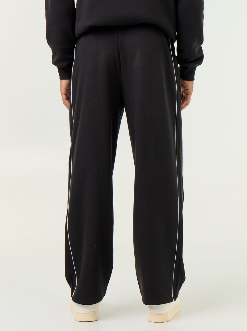 Pantaloni da jogging con profili Nero - Kiabi