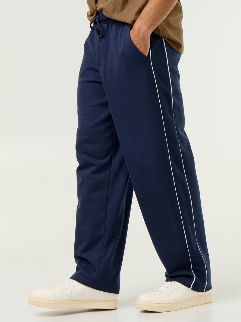 Pantaloni da jogging con profili Nero - Kiabi