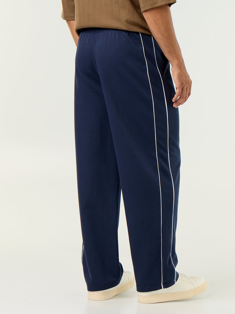 Pantaloni da jogging con profili Nero - Kiabi
