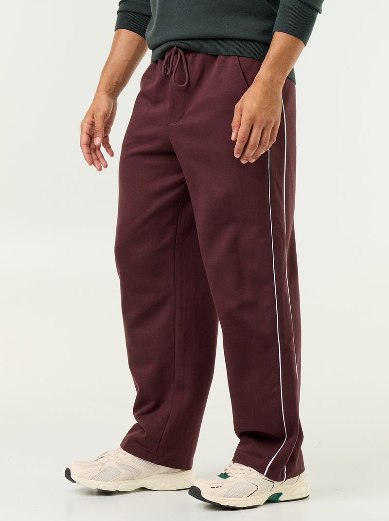Pantaloni da jogging con profili Viola - Kiabi